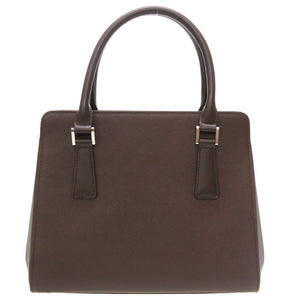 未使用 バーバリー レザー ブラウン チェック ハンドバッグ バッグ 茶 0117 【中古】 BURBERRY