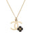 美品 シャネル カメリア ココマーク ホワイト ゴールド ネックレス アクセサリー 白 0118 【中古】 CHANEL