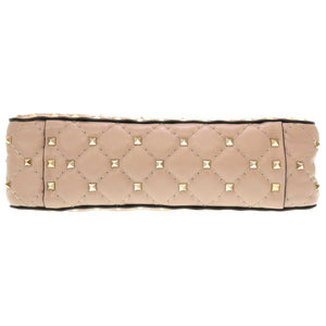 新品同様 ヴァレンティノ ガラヴァーニ ロックスタッズ レザー パープル ショルダーバッグ バッグ 0012 【中古】 Valentino Garavani