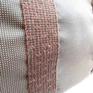 美品 エルメス エールライン トートMM キャンバス シルバー金具 ブラウン トートバッグ 0001【中古】HERMES