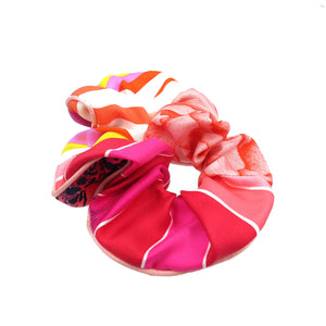 新品同様 エルメス クラウディア シルク マルチカラー シュシュ 0010【中古】HERMES