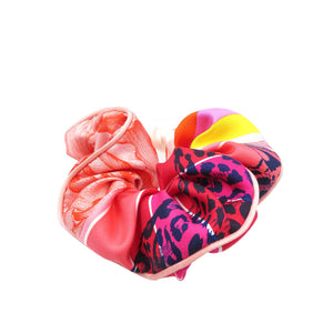 新品同様 エルメス クラウディア シルク マルチカラー シュシュ 0010【中古】HERMES