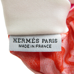 新品同様 エルメス クラウディア シルク マルチカラー シュシュ 0010【中古】HERMES