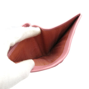 新品同様 ミュウミュウ マトラッセ 5ML225 L字ファスナー ラムスキン ゴールド金具 ローズ ピンク 二つ折り財布 0014【中古】miu miu