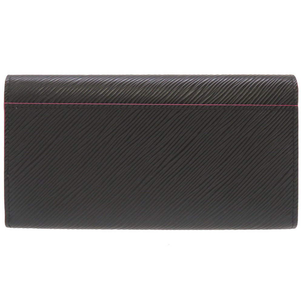 新品同様 ルイ ヴィトン エピ ポルトフォイユ サラ ノワール M64322 長財布 財布 ブラック 黒 LV 0015 【中古】 LOUIS VUITTON