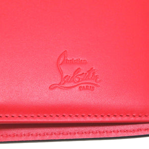 未使用 クリスチャン ルブタン NAXOS レザー ブラック 二つ折り長財布 財布 黒 0016 【中古】 Christian Louboutin