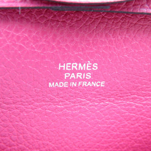 美品 エルメス バスティア Y刻印(2020年製) シェーブル シルバー金具 ピンク コインケース 小銭入れ 0017【中古】HERMES
