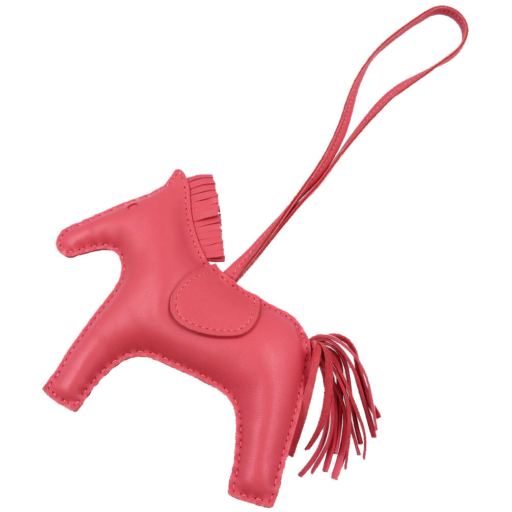 新品同様 エルメス ロデオMM Y刻印 アニョーミロ スイフト ローズアザレ ピンク バッグチャーム 0020【中古】HERMES