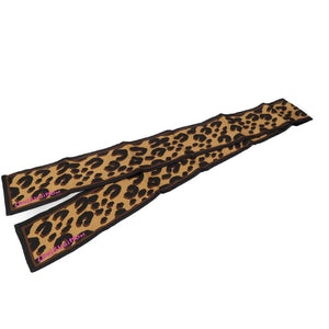 美品 ルイヴィトン バンドー M72394 レオパード ヒョウ柄 シルク ブラウン ブラック スカーフ 0023【中古】LOUIS VUITTON