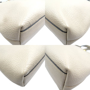 未使用 サルヴァトーレフェラガモ 2WAY ガンチーニ カーフスキン ゴールド金具 ベージュ ハンドバッグ ショルダーバッグ 0026【中古】Salvatore Ferragamo