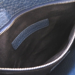 美品 フェンディ モンスター バグズ レザー ネイビー 7VA350 クラッチバッグ バッグ 紺 0030 【中古】 FENDI