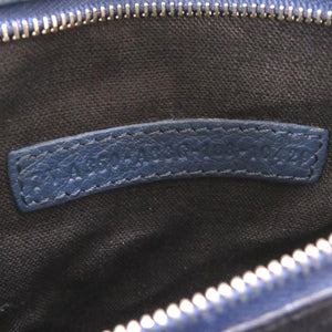 美品 フェンディ モンスター バグズ レザー ネイビー 7VA350 クラッチバッグ バッグ 紺 0030 【中古】 FENDI