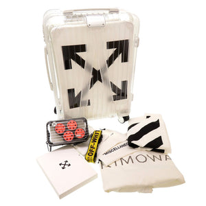 新品同様 リモワ × オフホワイト エッセンシャル53 シースルー ホワイト 83290002 ポリカーボネート キャリーバッグ キャリーケース スーツケース バッグ 白 0104 RIMOWA × OFF WHITE