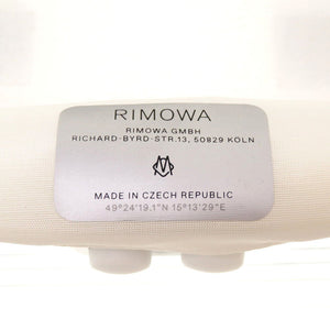 新品同様 リモワ × オフホワイト エッセンシャル53 シースルー ホワイト 83290002 ポリカーボネート キャリーバッグ キャリーケース スーツケース バッグ 白 0104 RIMOWA × OFF WHITE