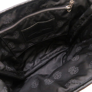 美品 クロムハーツ FSトート セメタリ―クロス マルチクロスパッチ レザー ブラック マルチカラー トートバッグ バッグ 黒 0034 【中古】 CHROME HEARTS