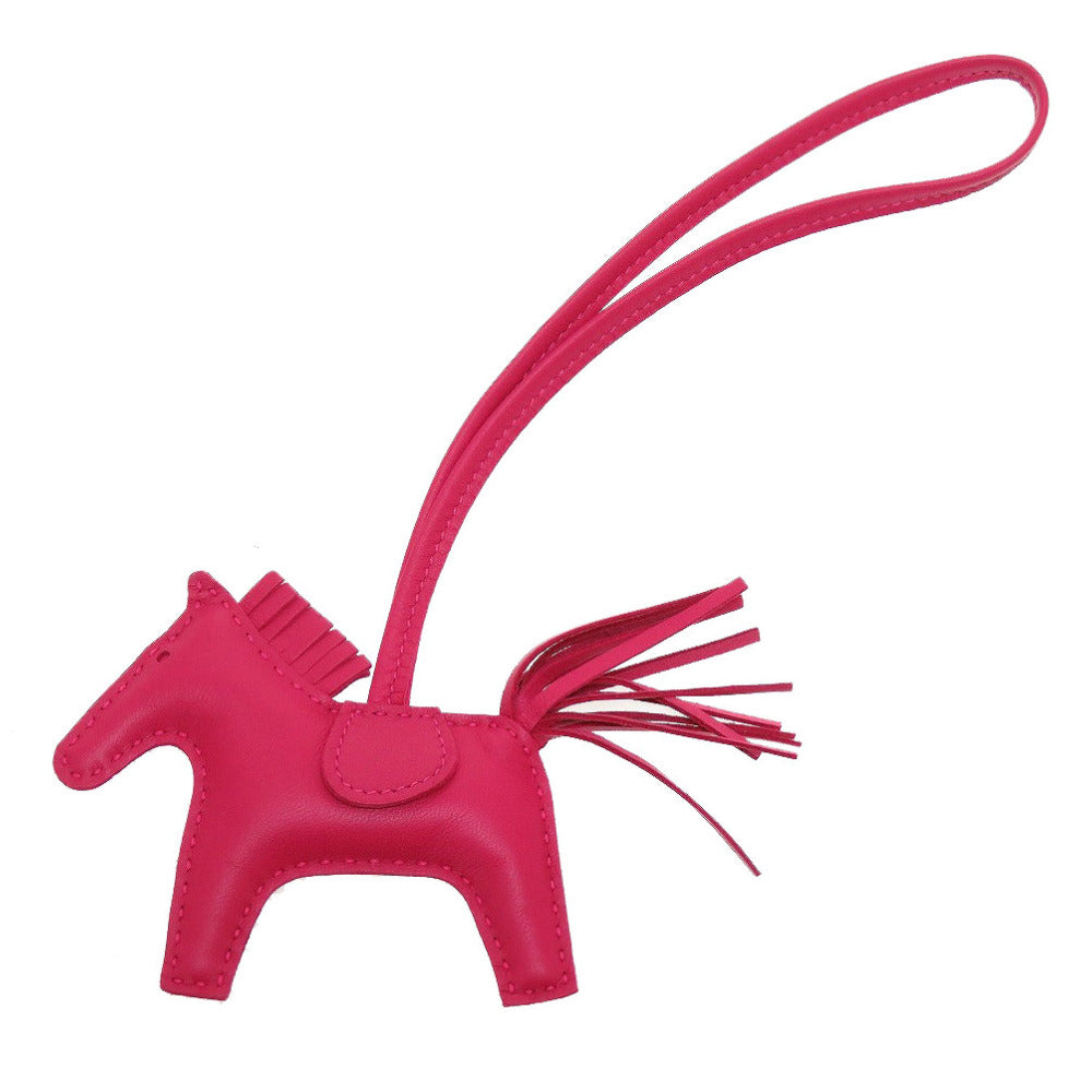 未使用 エルメス ロデオチャームPM アニューミロ Y刻印(2020年製) ローズメキシコ キーホルダー バッグチャーム 0042【中古】HERMES