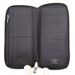 新品同様 ルイヴィトン タイガ ジッピーウォレット ヴェルティカル M30503 ICチップ ノワール ラウンドファスナー長財布 財布 0043【中古】LOUIS VUITTON