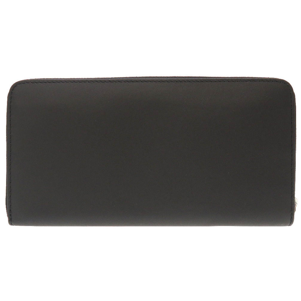 未使用 フルラ 猫 キャット レザー ブラック 977901 ラウンドファスナー 長財布 財布 黒 0046 【中古】 FURLA