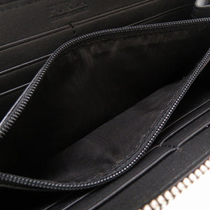 未使用 フルラ 猫 キャット レザー ブラック 977901 ラウンドファスナー 長財布 財布 黒 0046 【中古】 FURLA