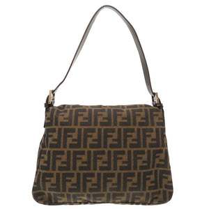 美品 フェンディ マンマバケット キャンバス ブラウン ハンドバッグ バッグ 茶 0048 【中古】 FENDI