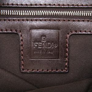 美品 フェンディ マンマバケット キャンバス ブラウン ハンドバッグ バッグ 茶 0048 【中古】 FENDI