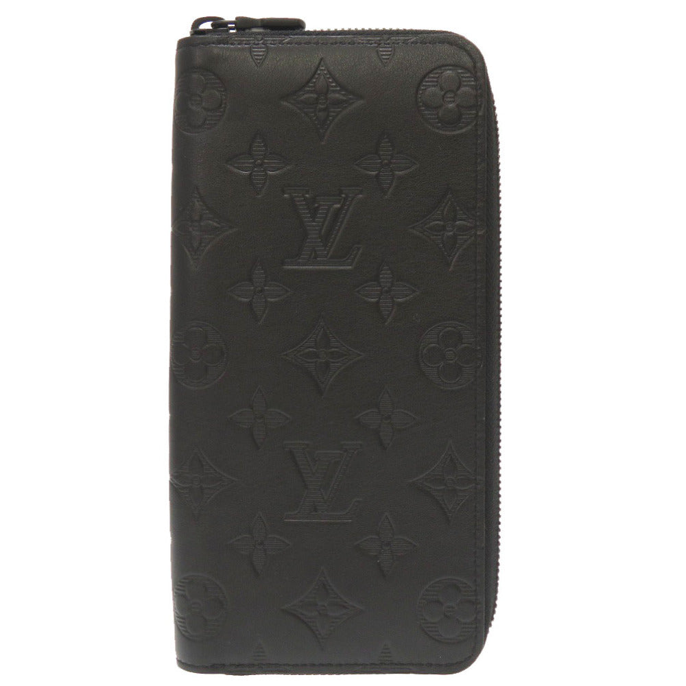 新品同様 ルイ ヴィトン モノグラム シャドウ ジッピーウォレット ヴェルティカル ブラック M62902 ラウンドファスナー 長財布 財布 黒 LV 0051 【中古】 LOUIS VUITTON メンズ