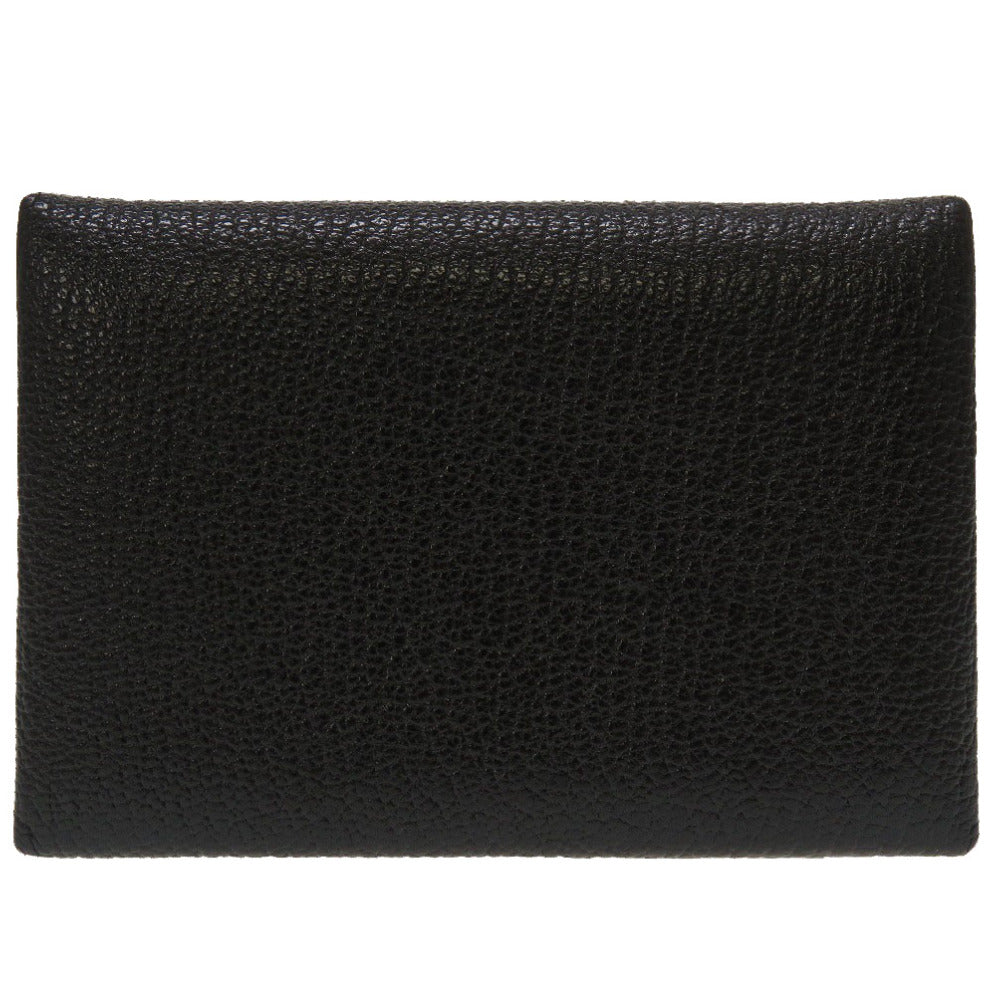 新品同様 エルメス カルヴィ デュオ シェーブル ブラック シルバー金具Z刻印(2021年製) コインケース 小銭入れ 財布 黒 0052 【中古】 HERMES