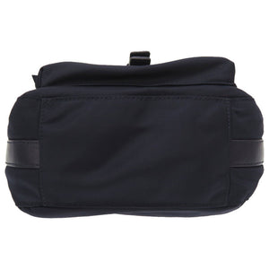 トリーバーチ ナイロン レザー ネイビー ゴールド金具 ショルダーバッグ バッグ 紺 0055 【中古】 TORY BURCH