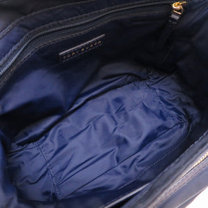 トリーバーチ ナイロン レザー ネイビー ゴールド金具 ショルダーバッグ バッグ 紺 0055 【中古】 TORY BURCH