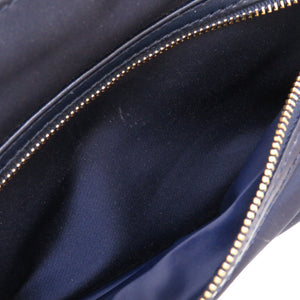 トリーバーチ ナイロン レザー ネイビー ゴールド金具 ショルダーバッグ バッグ 紺 0055 【中古】 TORY BURCH