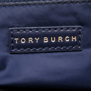 トリーバーチ ナイロン レザー ネイビー ゴールド金具 ショルダーバッグ バッグ 紺 0055 【中古】 TORY BURCH