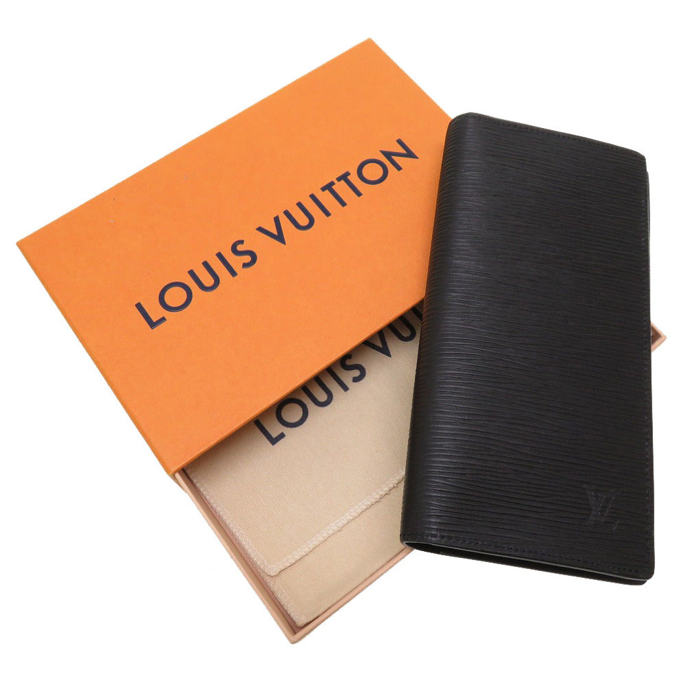新品同様 ルイ ヴィトン エピ ポルトフォイユ ブラザ ノワール M60622 長財布 財布 黒 LV 0059 【中古】 LOUIS VUITTON メンズ