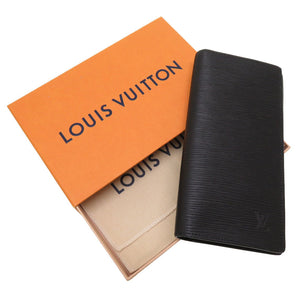 新品同様 ルイ ヴィトン エピ ポルトフォイユ ブラザ ノワール M60622 長財布 財布 黒 LV 0059 【中古】 LOUIS VUITTON メンズ