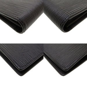 新品同様 ルイ ヴィトン エピ ポルトフォイユ ブラザ ノワール M60622 長財布 財布 黒 LV 0059 【中古】 LOUIS VUITTON メンズ