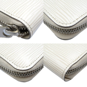 新品同様 ルイヴィトン エピ ジッピーウォレット エピレザー シルバー金具 ホワイト 白 長財布 ラウンドファスナー 0060【中古】LOUIS VUITTON