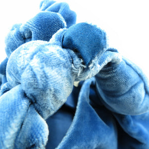 ザ・ロウ アスコット バッグ スモール ベルベット ブルー ハンドバッグ 0062【中古】THE ROW