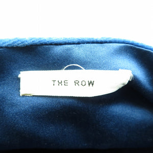 ザ・ロウ アスコット バッグ スモール ベルベット ブルー ハンドバッグ 0062【中古】THE ROW