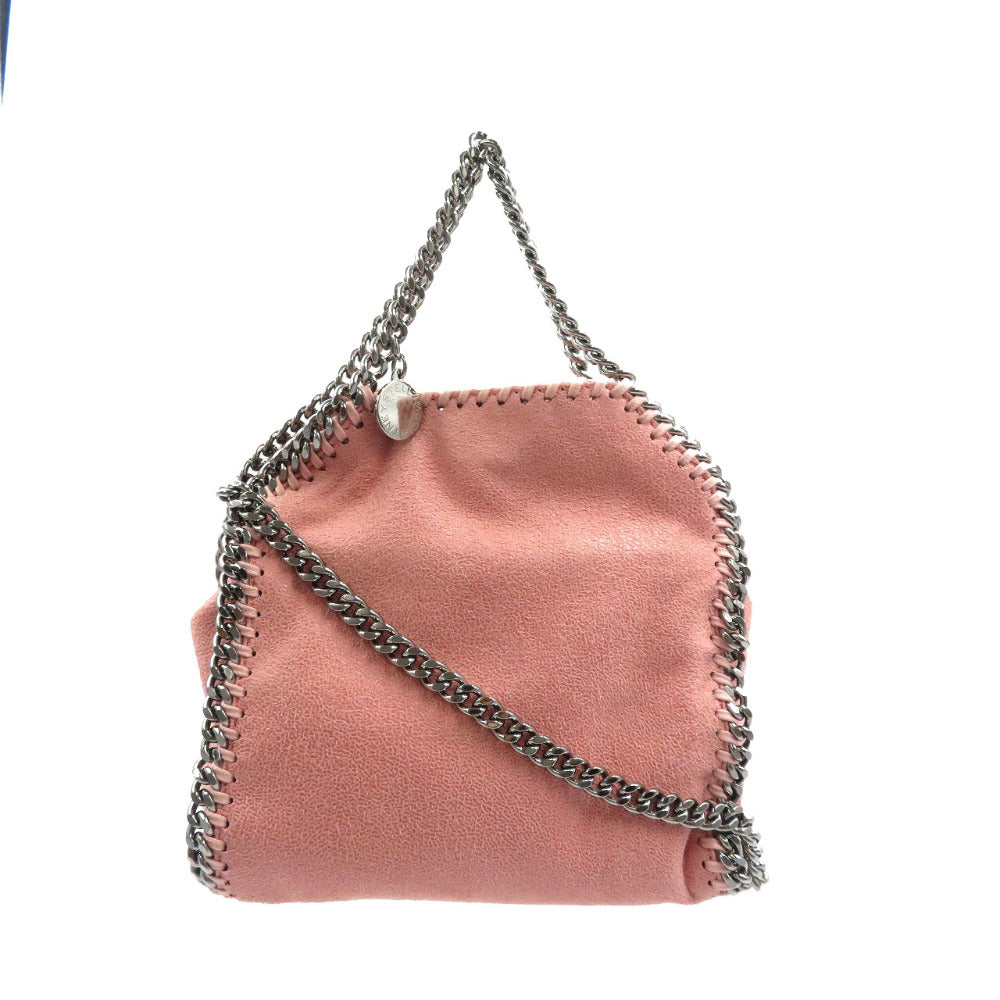 美品 ステラマッカートニー 391698 ファラベラ タイニー 2WAY ポリエステル シルバー金具 ブラッシュ ピンク チェーン ショルダーバッグ 0067【中古】STELLA McCARTNEY