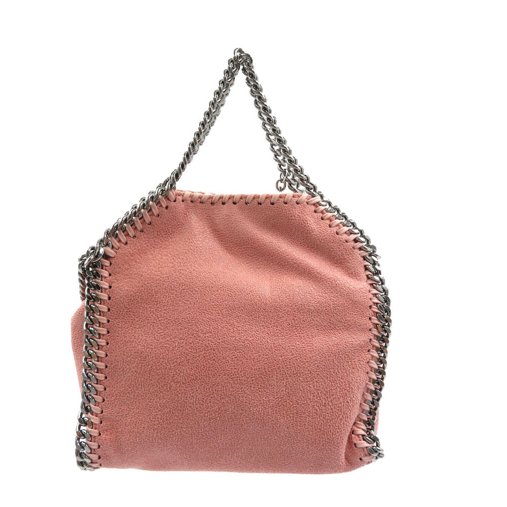 美品 ステラマッカートニー 391698 ファラベラ タイニー 2WAY ポリエステル シルバー金具 ブラッシュ ピンク チェーン ショルダーバッグ 0067【中古】STELLA McCARTNEY