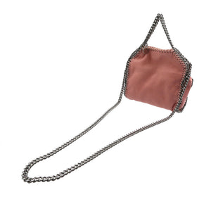 美品 ステラマッカートニー 391698 ファラベラ タイニー 2WAY ポリエステル シルバー金具 ブラッシュ ピンク チェーン ショルダーバッグ 0067【中古】STELLA McCARTNEY