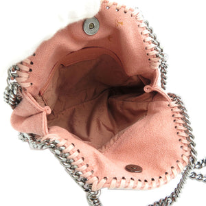 美品 ステラマッカートニー 391698 ファラベラ タイニー 2WAY ポリエステル シルバー金具 ブラッシュ ピンク チェーン ショルダーバッグ 0067【中古】STELLA McCARTNEY