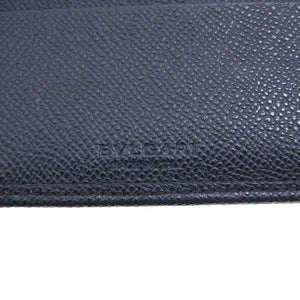 未使用 ブルガリ ブルガリブルガリ レザー ネイビー 長財布 財布 紺 0069 【中古】 BVLGARI メンズ