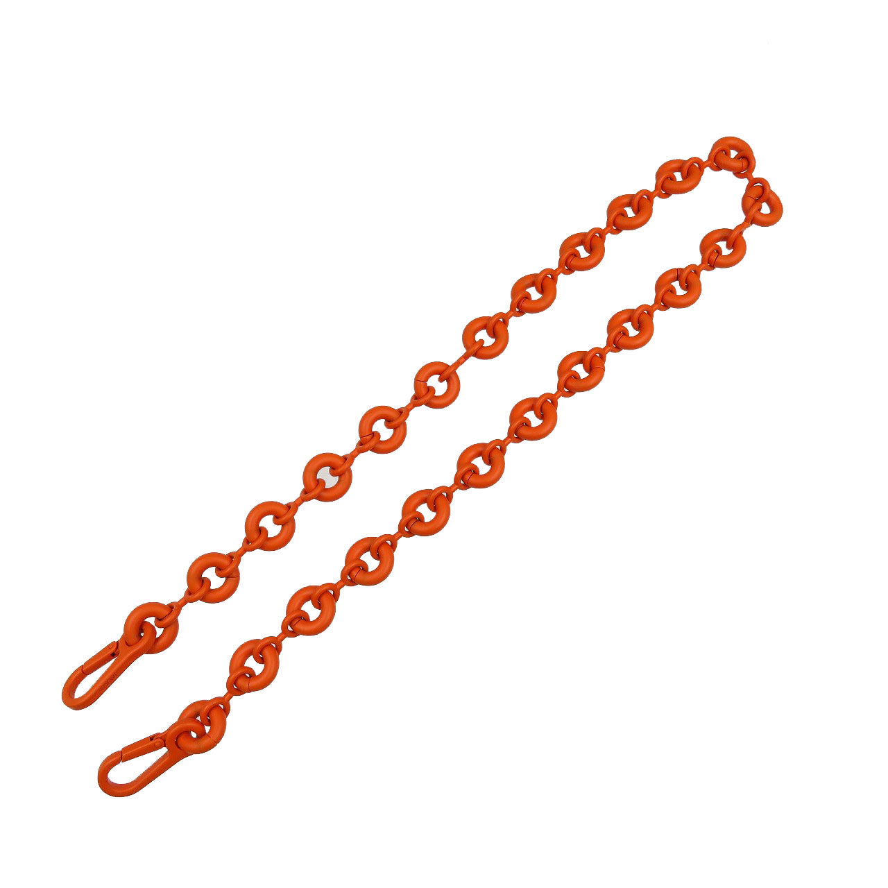 新品同様 ロエベ ドーナツチェーン ワニス真鍮 オレンジ ショルダーストラップ 0071【中古】LOEWE