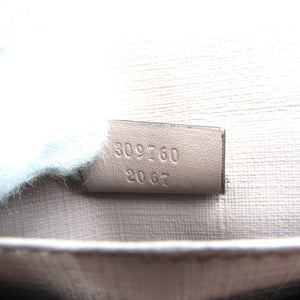 新品同様 グッチ 309760 GGスプリームキャンバス シルバー金具 ベージュ ピンク 長財布 0072【中古】GUCCI