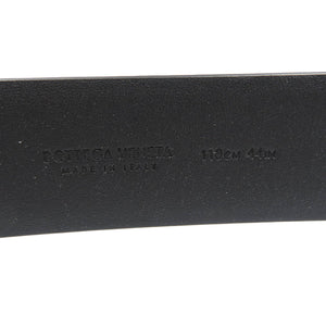 未使用 ボッテガヴェネタ 587092 110㎝ 44INカーフ メタル シルバー金具 ブラック 黒 0074【中古】BOTTEGA VENETA