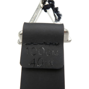 未使用 ボッテガヴェネタ 691009 トライアングル 100cm 40IN ラバー メタル ブラック シルバー ベルト 0075【中古】BOTTEGA VENETA