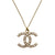 シャネル ストーン ココマーク ゴールド ネックレス アクセサリー 0078 【中古】 CHANEL