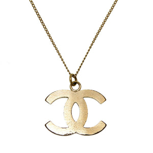 シャネル ストーン ココマーク ゴールド ネックレス アクセサリー 0078 【中古】 CHANEL