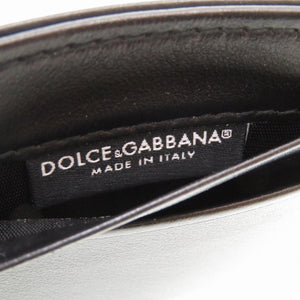 未使用 ドルチェ アンド ガッバーナ レザー ブラック カードケース ケース 黒 0082 【中古】 DOLCE & GABBANA メンズ