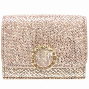 未使用 ブルガリ メタリック カルング ミルキーオパール ブルガリ ブルガリ 289351 三つ折り財布 レザー 財布 0098 【中古】 BVLGARI